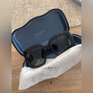 Gucci Black Square Sunglasses